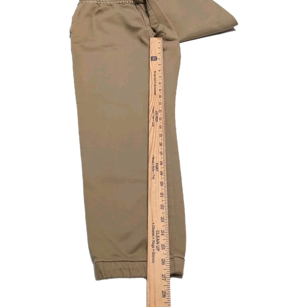 Banana Republic Travel Jogger Pant Mens Size M Xtra Short Workwear Khaki Pull On